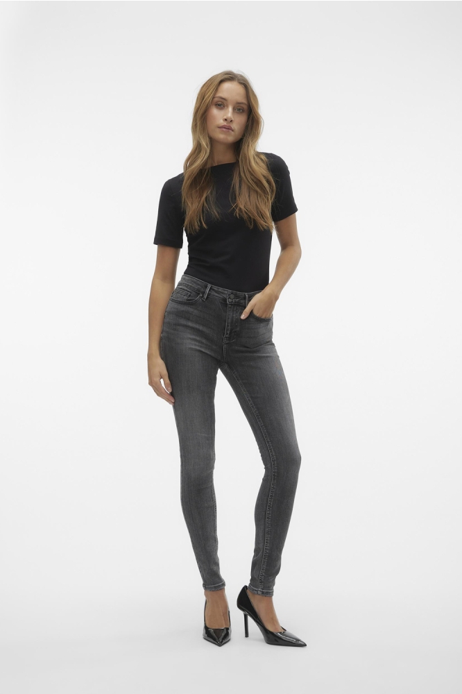 VMFLASH MR SKINNY JEANS LI213 GA NO 10298723 Medium Grey Denim